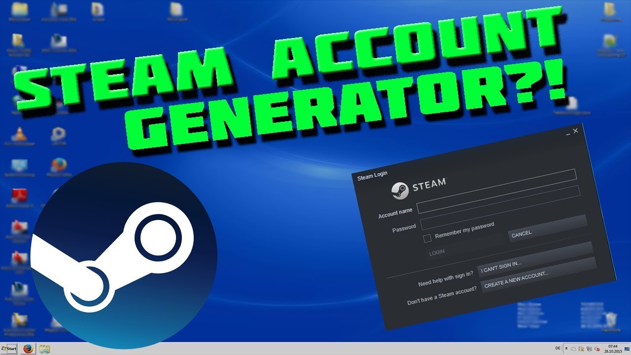 steam account generator with games